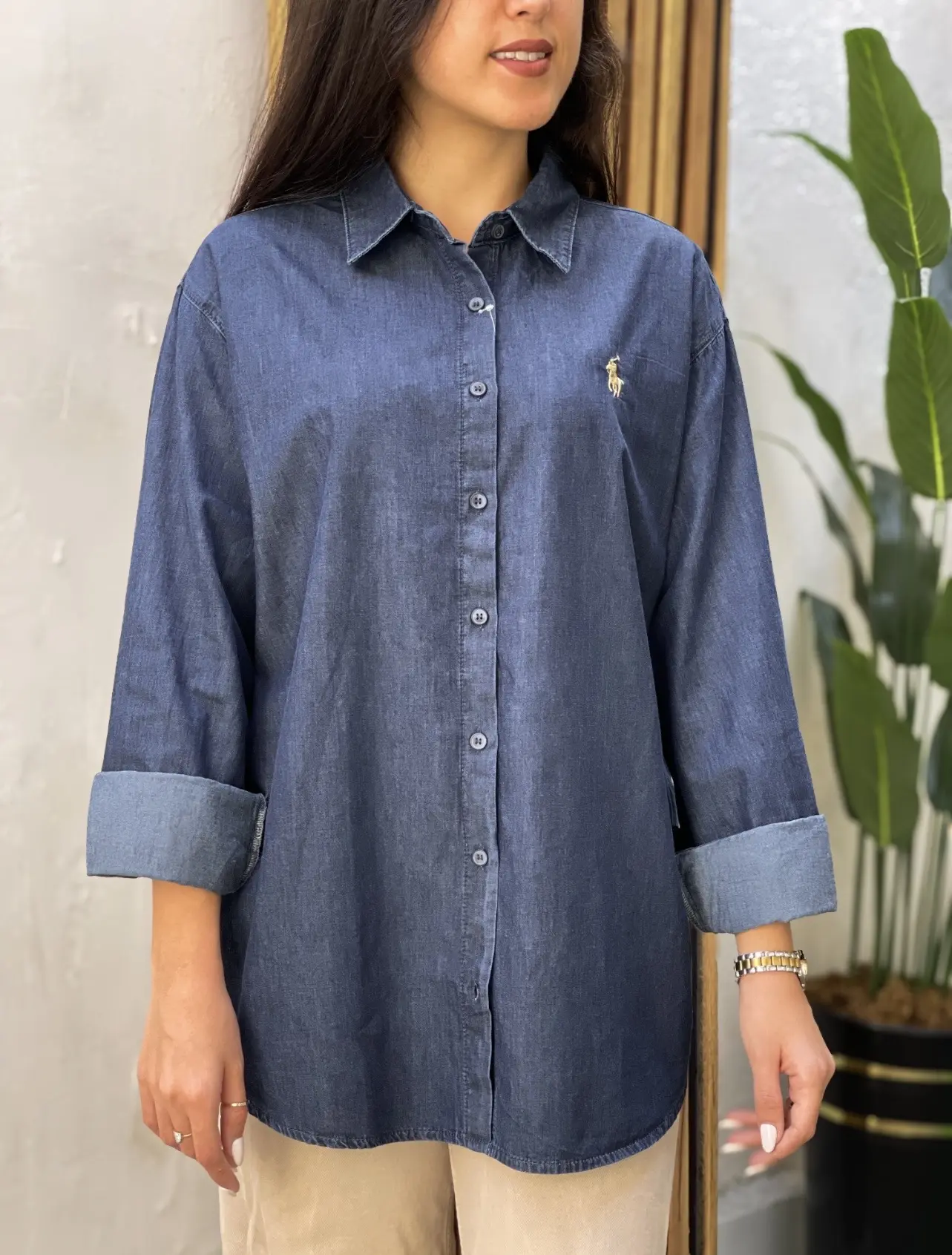 شومیز جین گلدوزی polo